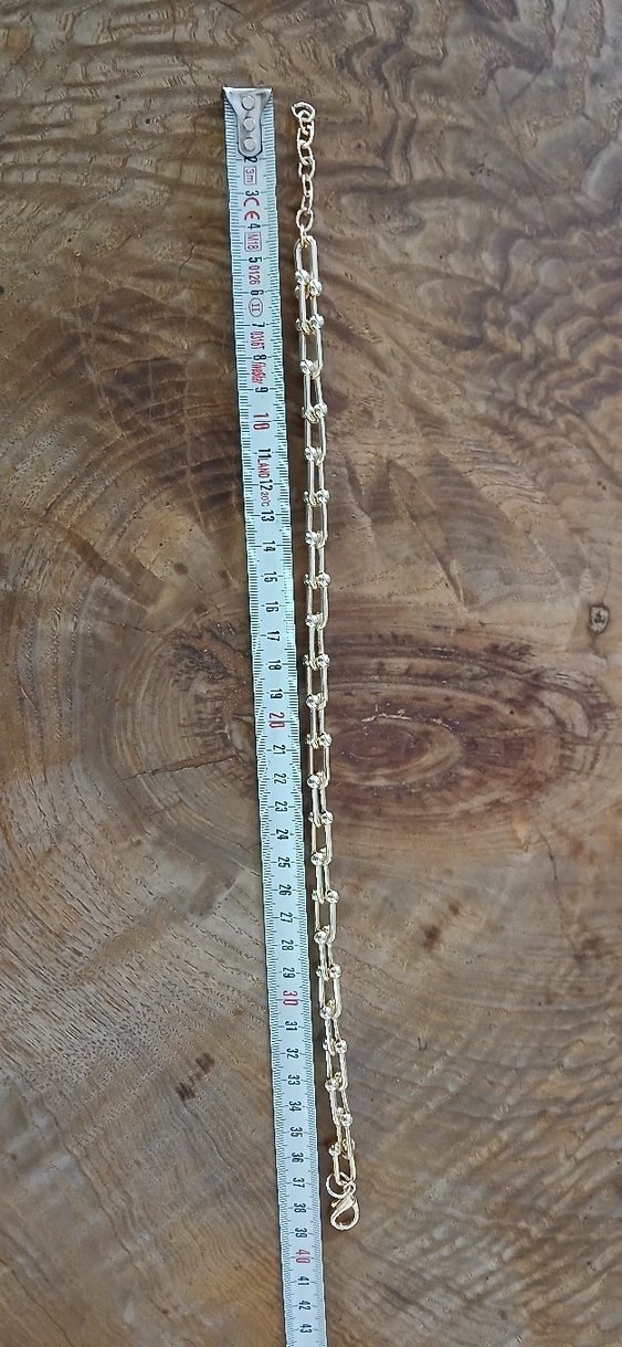 Zincir Detaylı Mini Altın Kolye - Görsel 2