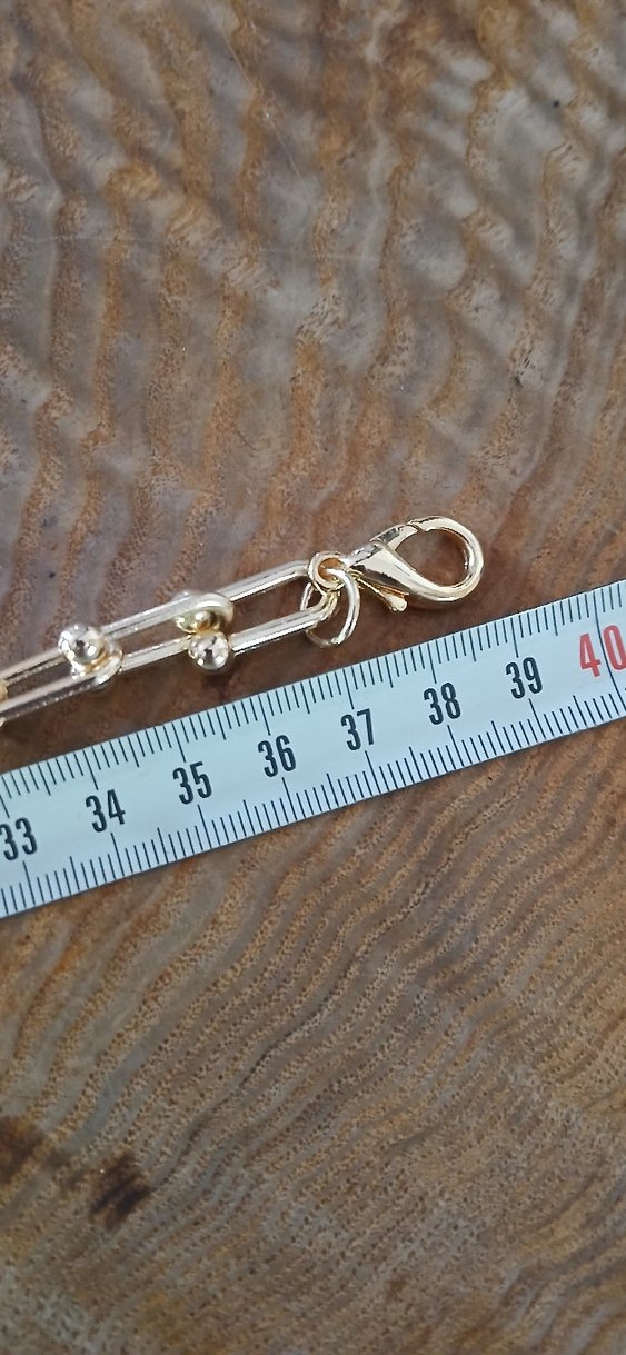 Zincir Detaylı Mini Altın Kolye - Görsel 3