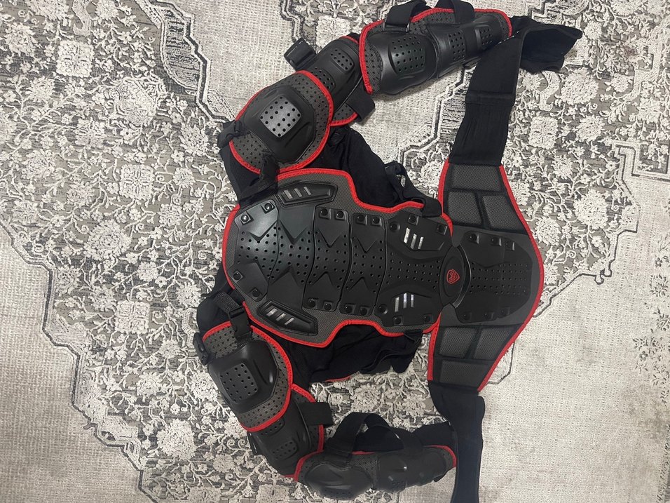 Siyah Desenli Motosiklet zırhı - Görsel 2