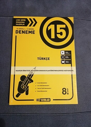 8.Sınıf Soru Bankası Türkçe Branş Denemesi 