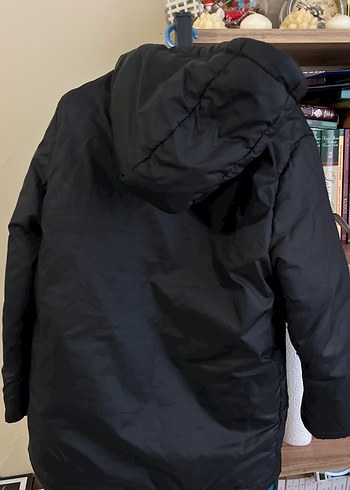 Erkek çocuk Siyah Fermuarlı Midi Mont - Görsel 4