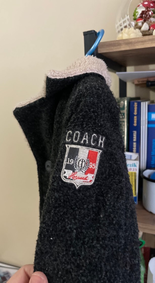 Düğmeli Gri Erkek Çocuk Yün Kaban - Görsel 3