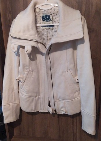 Bej Süet Midi Kadın Kaban - Görsel 3