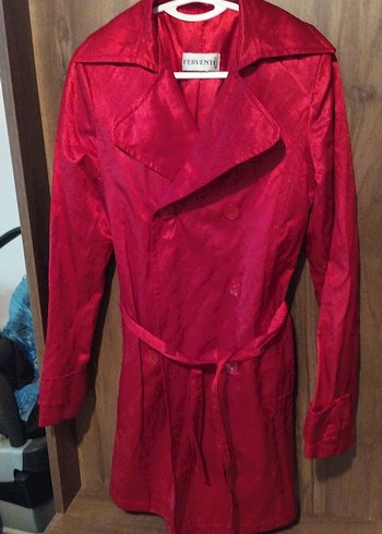 Bej Süet Midi Kadın Kaban - Görsel 4