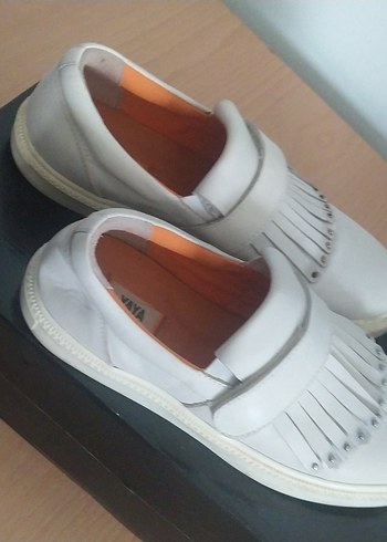 Kırmızı fiyatı farklı Deri Kadın Dolgu Topuk Ayakkabı - Görsel 2