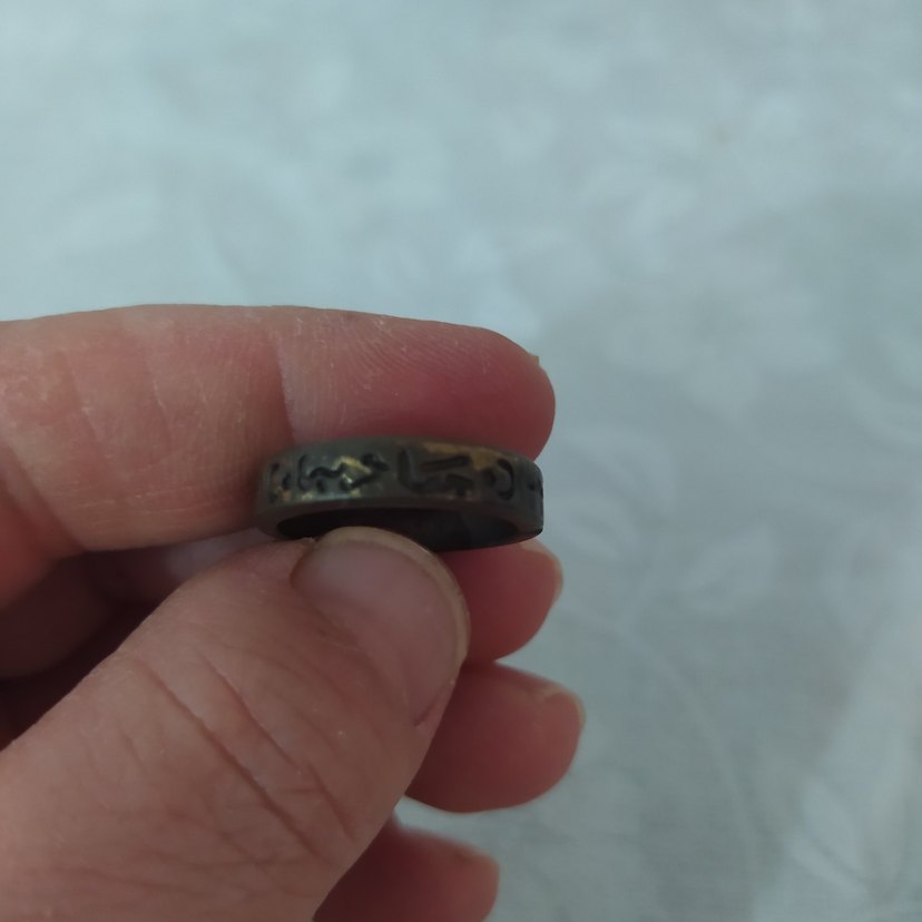 cihadiye yüzüğü Erkek Minimalist Koyu Bej Yüzük Seti - Görsel 3