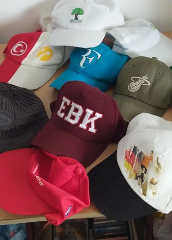 Renkli EBK Nakışlı Erkek Şapka - Görsel 2