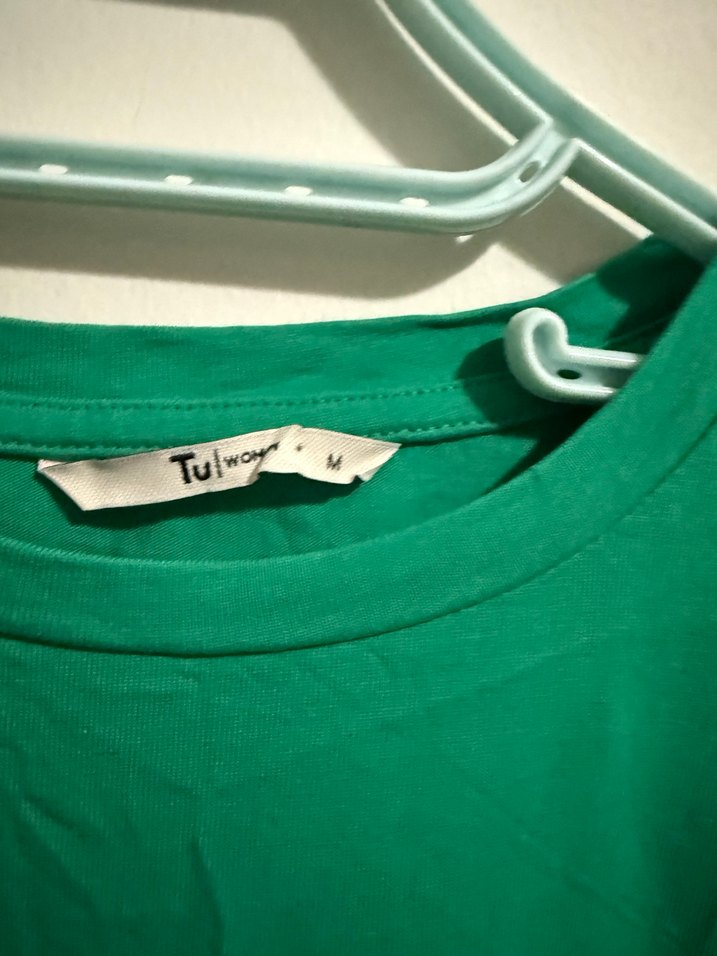 Yeşil Midi  Elbise - Görsel 3