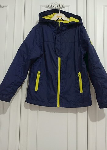 Benetton Erkek Çocuk Renkli Fermuarlı Kapüşonlu Ceket