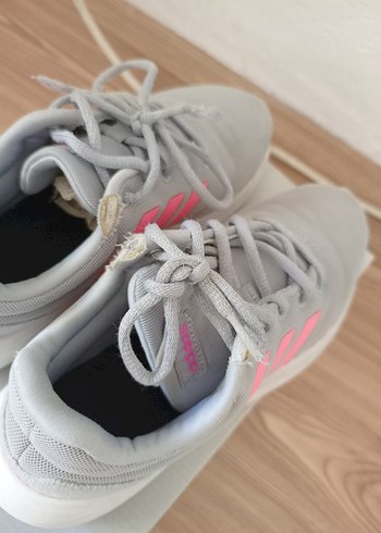 Gri Bağcıklı Kadın Spor Ayakkabı - Görsel 6