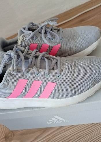 Gri Bağcıklı Kadın Spor Ayakkabı - Görsel 2