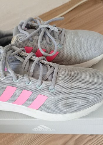 Gri Bağcıklı Kadın Spor Ayakkabı - Görsel 5