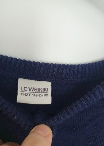 Kız Çocuk Lacivert Baskılı Triko Hırka - Görsel 6