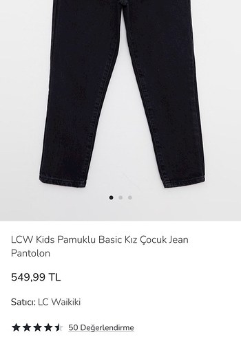 Siyah Regular Fit Midi Kadın Kot Pantolon - Görsel 2