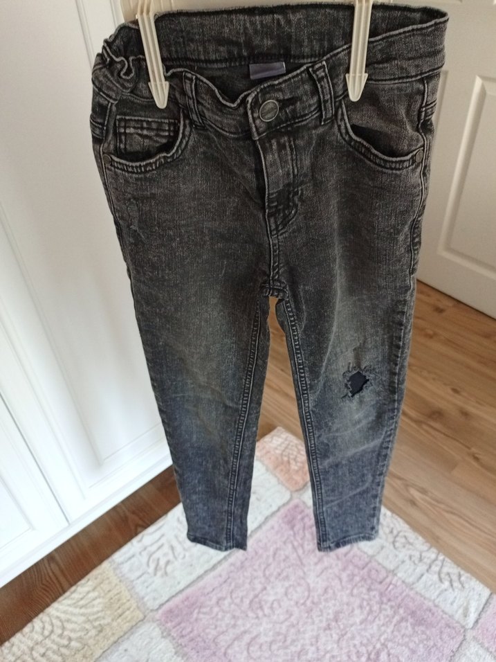 Erkek Çocuk Gri Denim Pantolon - Görsel 5