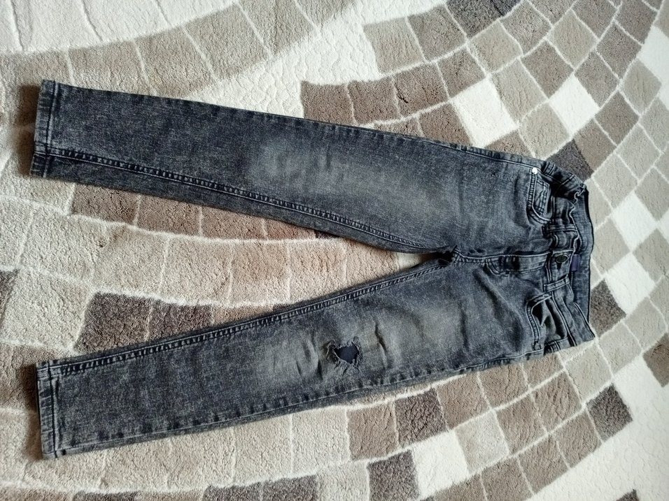 Erkek Çocuk Gri Denim Pantolon - Görsel 3