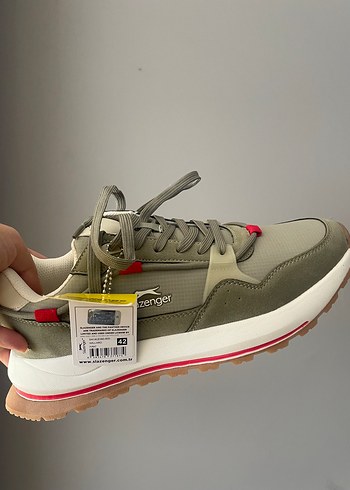 42 Beden gri Renk Willard Sneaker Erkek Spor Ayakkabısı Haki Yeşil