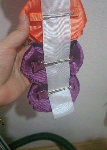 Renkli Fiyonk Detaylı Çocuk Saç Tokası - Görsel 6