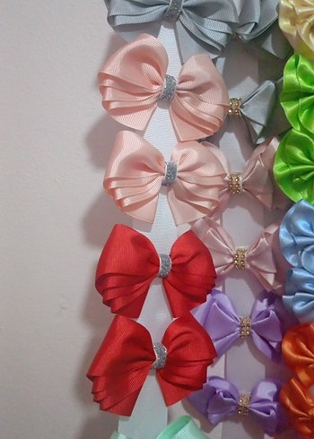 Renkli Fiyonk Detaylı Çocuk Saç Tokası - Görsel 4