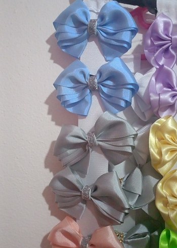 Renkli Fiyonk Detaylı Çocuk Saç Tokası - Görsel 5