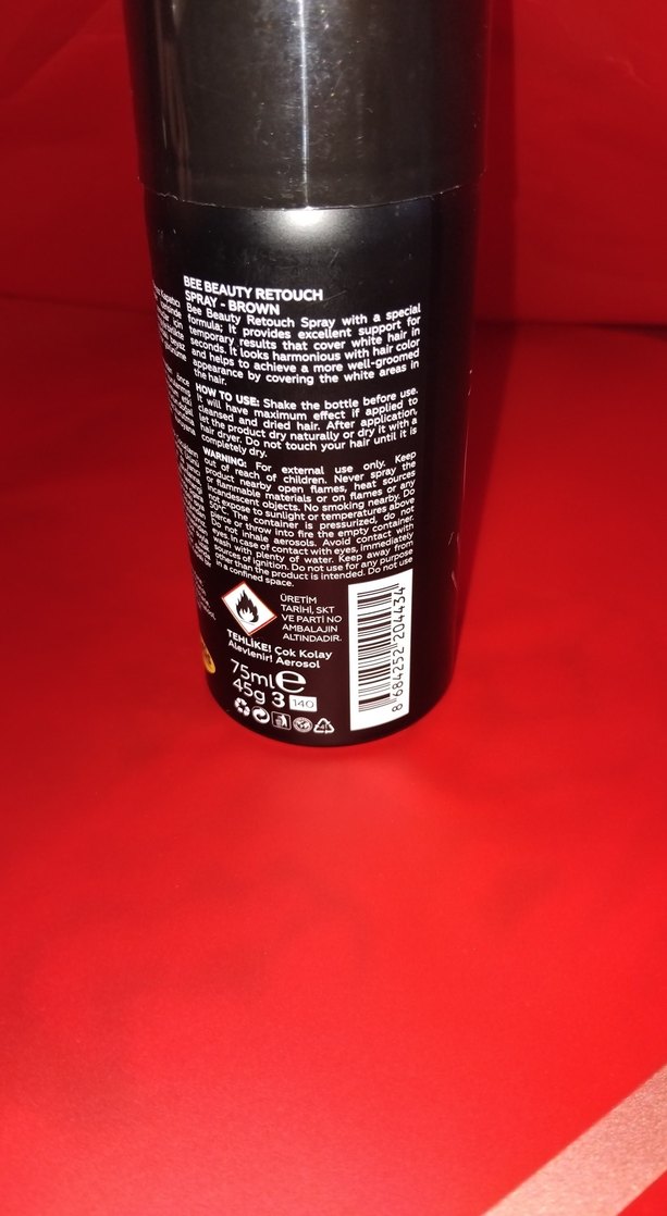 Kahve Renkli Beyaz Kapatıcı Sprey - Görsel 4