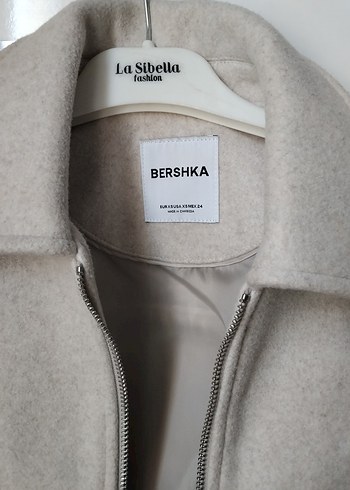 Bershka Bej Fermuarlı Midi Kadın Kaban