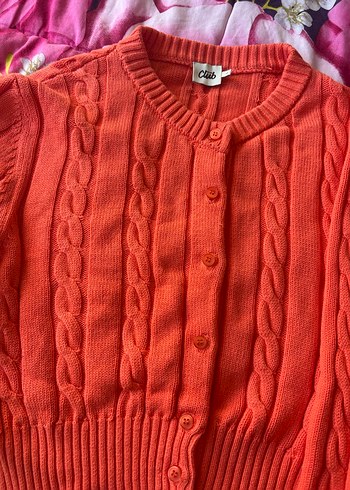 Beymen turuncu bisiklet yaka hırka - Görsel 3