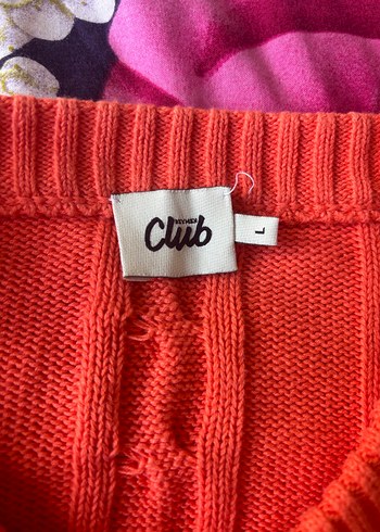 Beymen turuncu bisiklet yaka hırka - Görsel 4