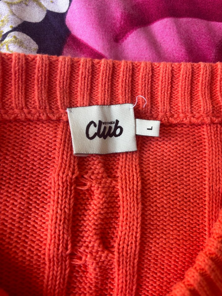 Beymen turuncu bisiklet yaka hırka - Görsel 4