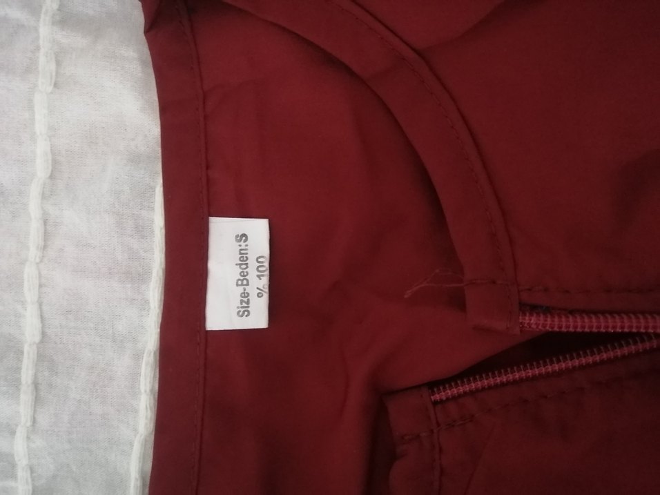 Bordo Uzun Kollu Tesettür Mayosu - Görsel 4