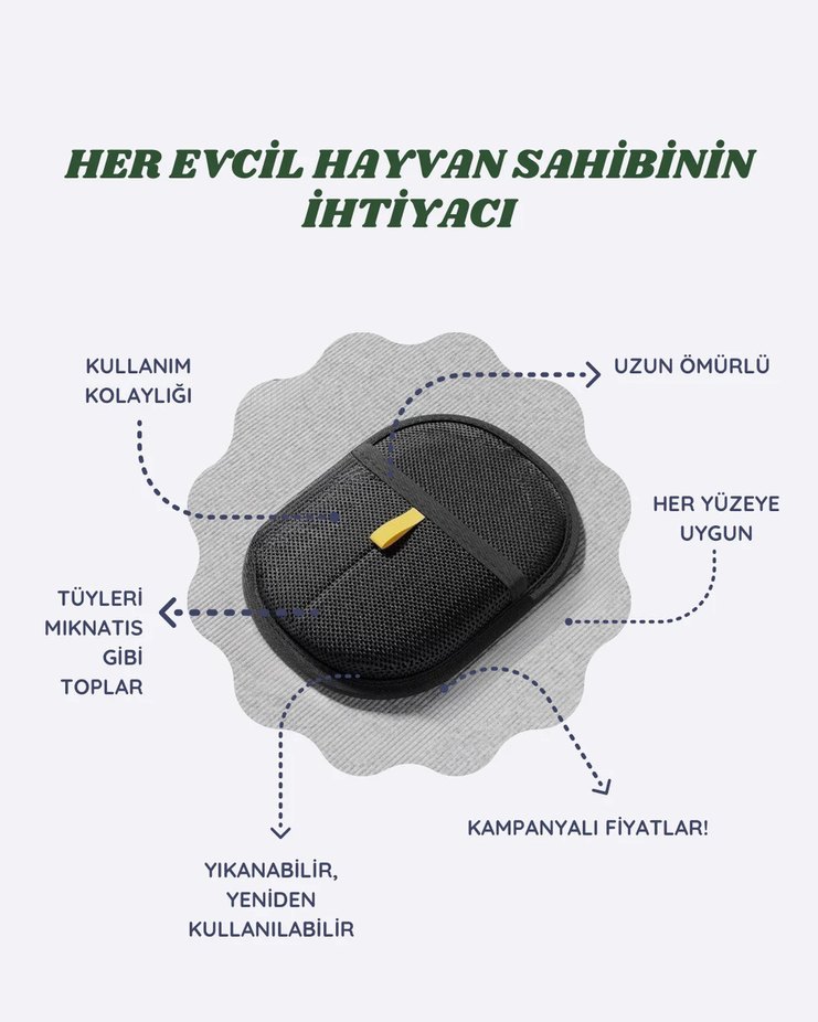 Evcil Hayvan Tüy Toplama Eldiveni - Görsel 5