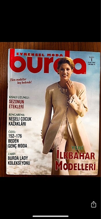 Burda Evrensel Moda Dergisi 1995/1