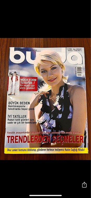 Burda Evrensel Moda dergisi 2003/7