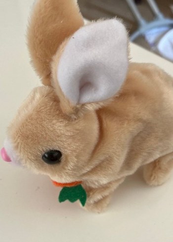 Bej Renkli Peluş Tavşan Oyuncak