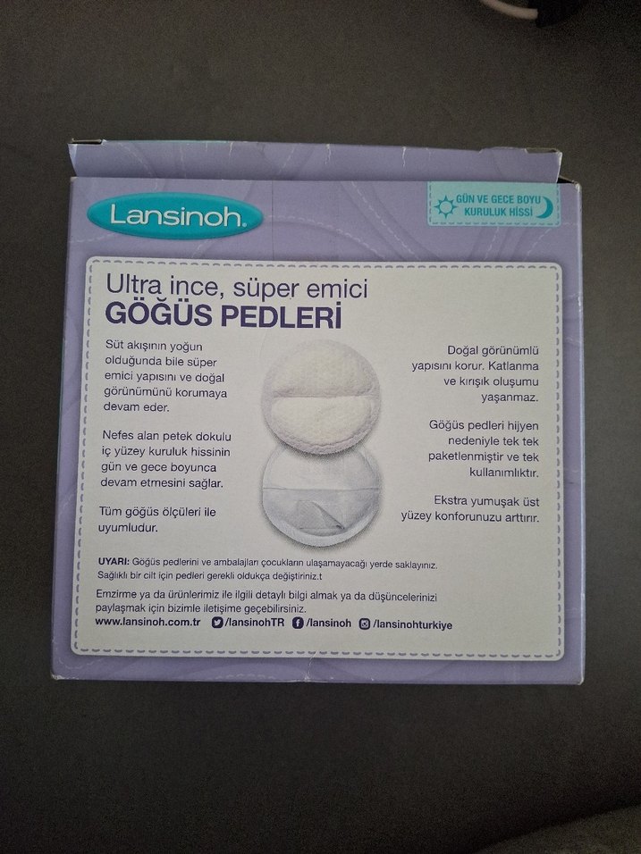 Lansinoh Ultra İnce Süper Emici Göğüs Pedleri 15 adet var - Görsel 2