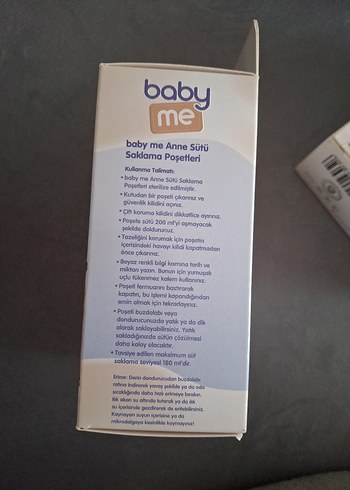 Baby Me Anne Sütü Saklama Poşeti 70 Adet var - Görsel 3