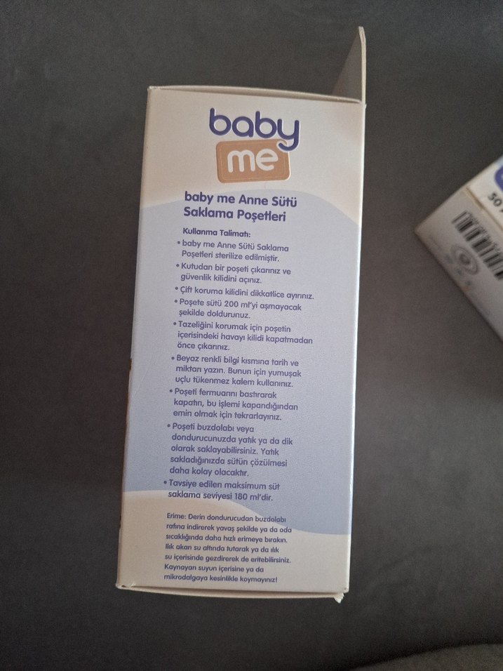 Baby Me Anne Sütü Saklama Poşeti 70 Adet var - Görsel 3