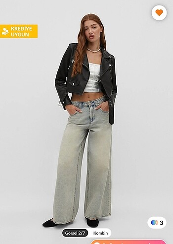 Bershka BERSHKA deri ceket