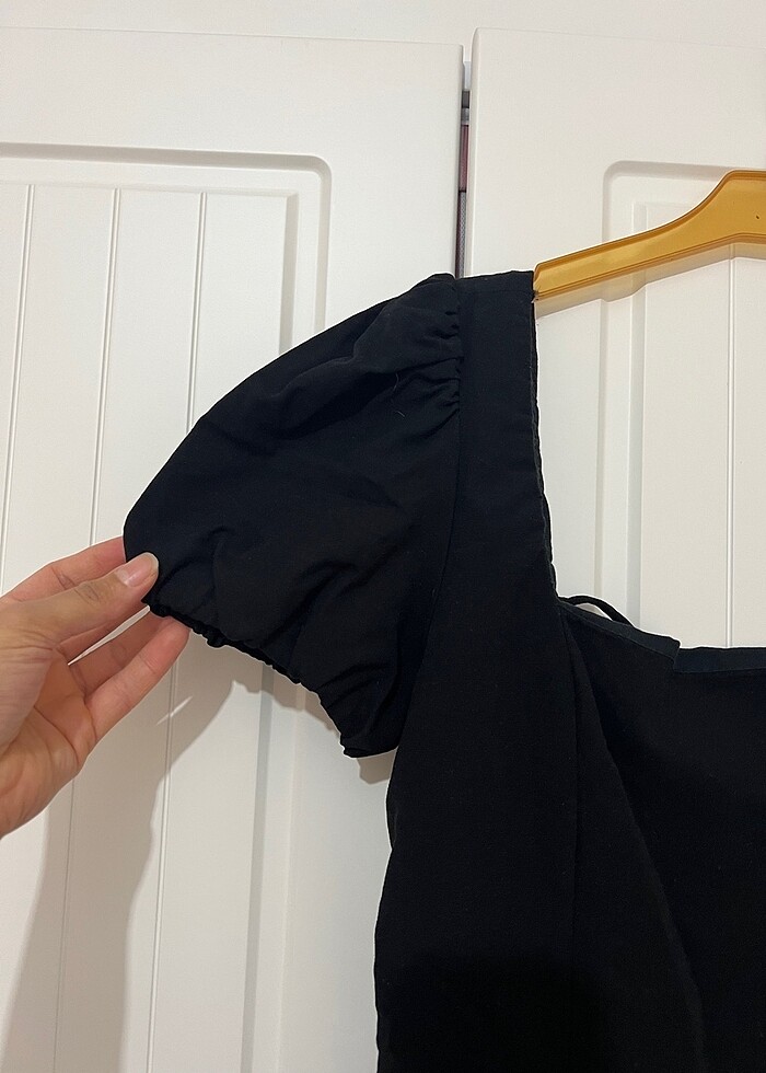 Siyah kısa elbise - Görsel 3