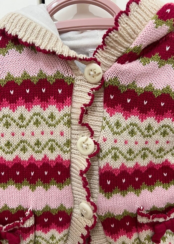 Kız bebek hırka - Görsel 5