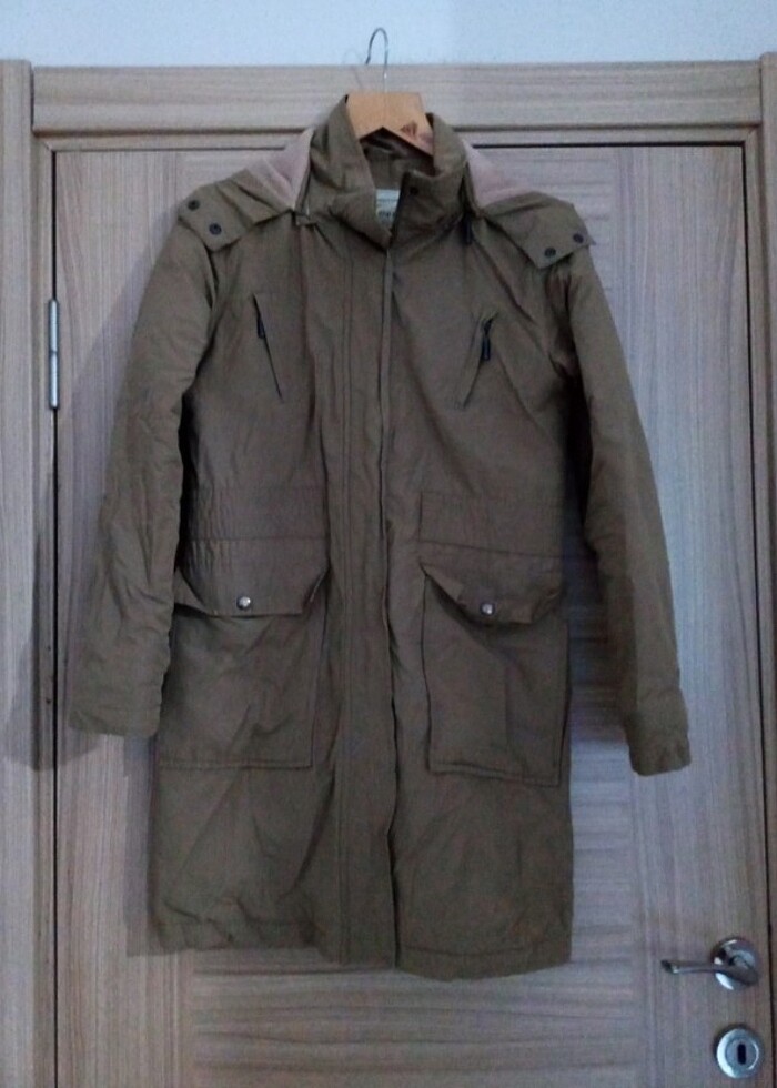 Polarlı kapüşonlu parka  - Görsel 2