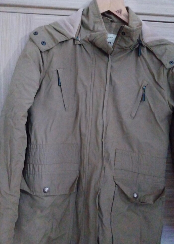 Polarlı kapüşonlu parka  - Görsel 4