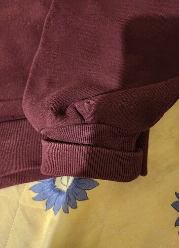 Koton Koton Bordo Crop Kapüşonlu
