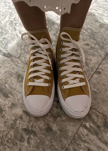 Converse Sarı Converse Kadın Dolgu Topuk Spor Ayakkabı