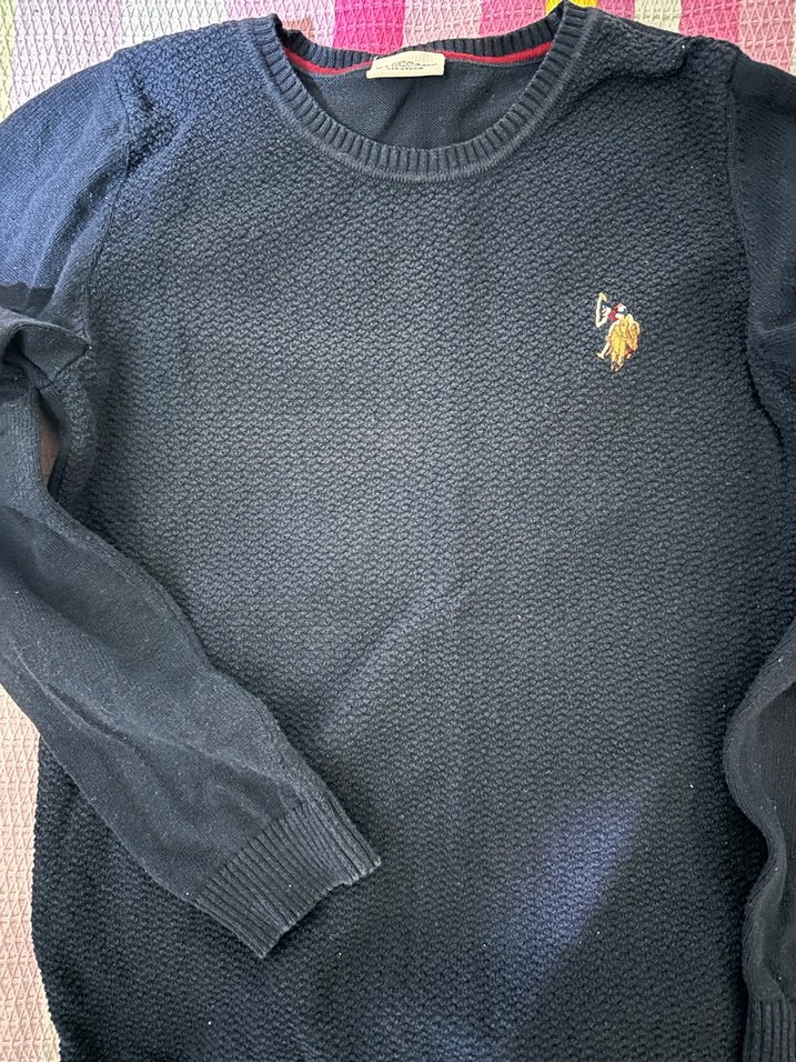 Lacivert Erkek Çocuk Triko Kazak - Görsel 5