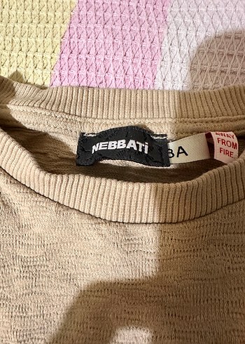 Bej Erkek Çocuk Keten Sweatshirt - Görsel 2