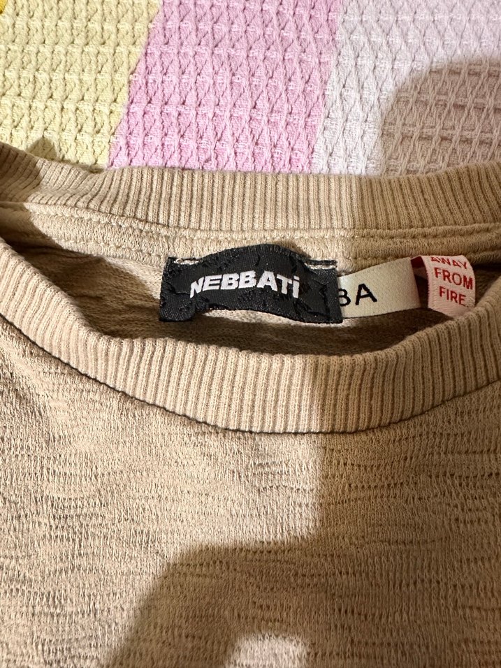 Bej Erkek Çocuk Keten Sweatshirt - Görsel 2