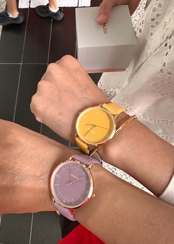 Lila Kemerli Kadın Kol Saati - Görsel 2