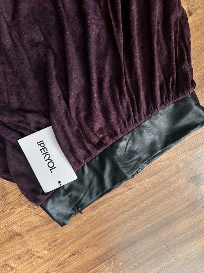 İpekyol Bordo Uzun Salaş Etek - Görsel 2