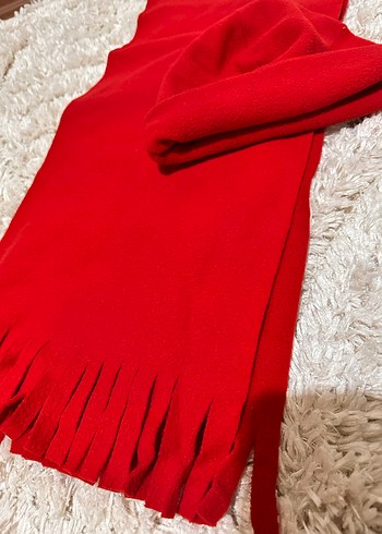Kadın Kırmızı Sıcak Atkı - Görsel 4